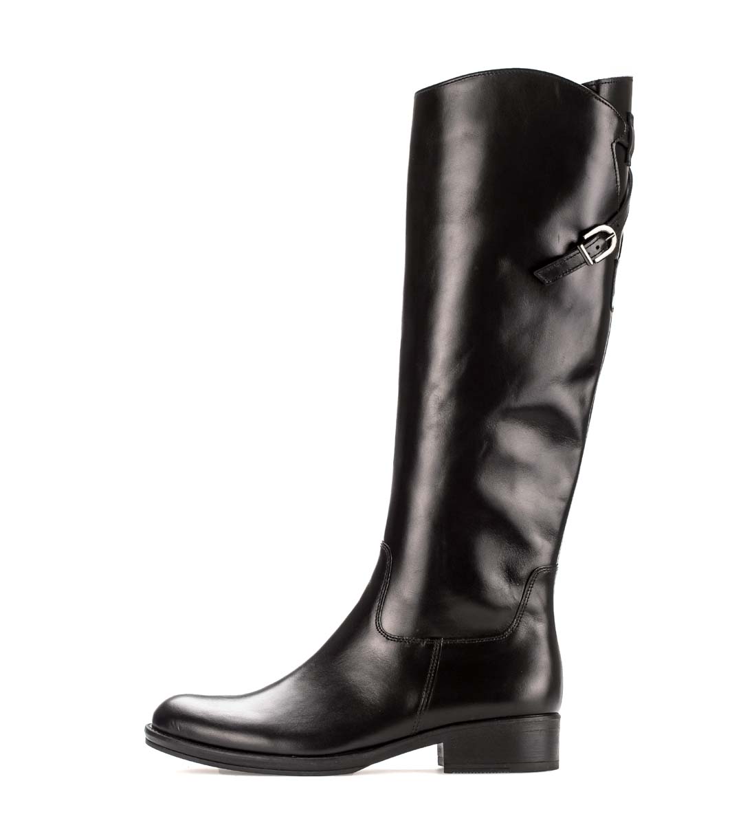 Gabor Animate Absolute Black Leather Womens Knee-High Boots 31.604.27 In Size 5 In Plain Black Leather  Womens Knee High Boots In Soft Black Leather L